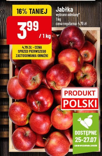 Jabłka polskie promocja w POLOmarket
