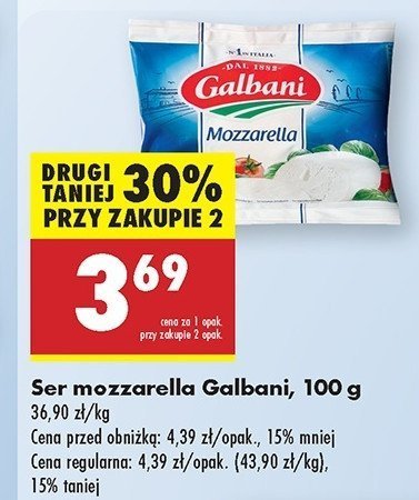 Ser mozzarella Galbani promocja w Leclerc