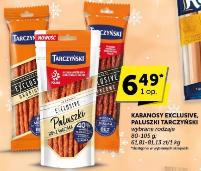 Kabanosy Tarczyński Exclusive, Paluszki Tarczyński promocja w Groszek