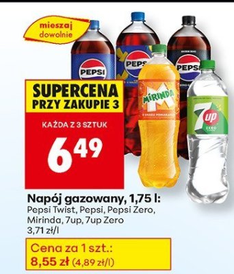 Napój gazowany  Pepsi Twist 1,75 l promocja w Biedronka