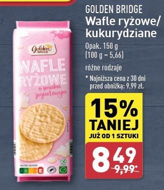 Wafle kukurydziane GOLDEN BRIDGE promocja