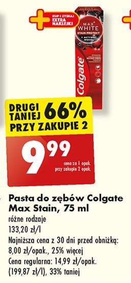 Pasta do zębów aktywny węgiel promocja