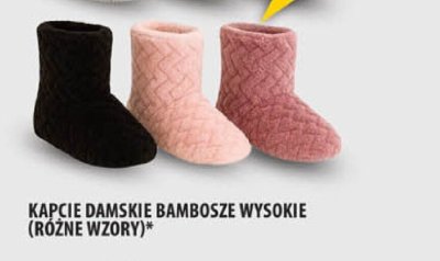 Kapcie damskie bambosze wysokie różne wzory promocja w Arhelan