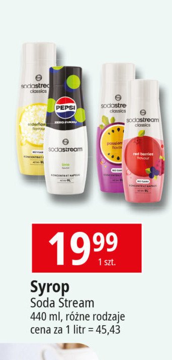 Syrop elderflower Sodastream promocja