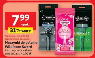 Maszynki do golenia Wilkinson Sword 4 szt. promocja w Auchan
