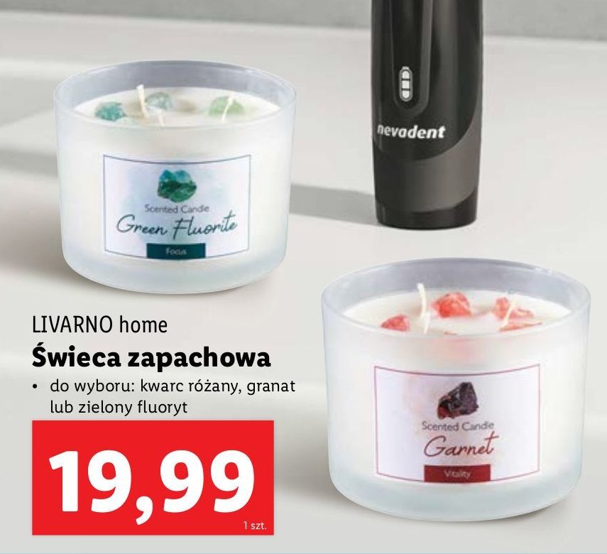 Świeca zapachowa kwarc różany LIVARNO HOME promocja