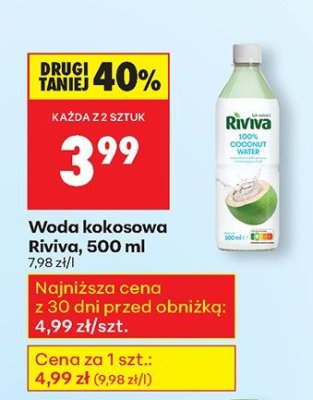 Woda kokosowa 500 ml promocja w Biedronka