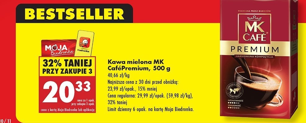 Kawa MK Cafe Premium promocja w Biedronka