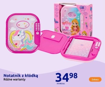 Notatnik z kłódką sekretny pamiętnik różne warianty promocja w Action
