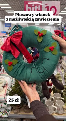 Pluszowy wianek z możliwością zawieszenia promocja w Pepco