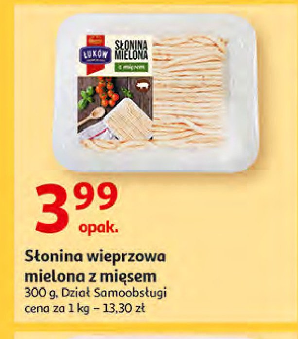 Słonina wieprzowa z mięsem Łuków promocja