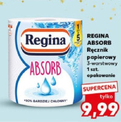 Ręcznik papierowy Regina Absorb 3-warstwowy promocja w Kaufland