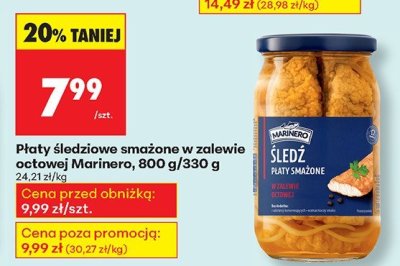 Płaty śledziowe smażone w zalewie octowej  promocja w Biedronka
