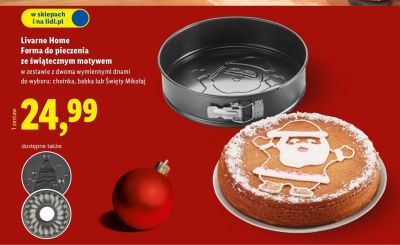 Forma do pieczenia ze świątecznym motywem promocja w Lidl