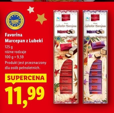 Marcepan z Lubeki różne rodzaje promocja w Lidl