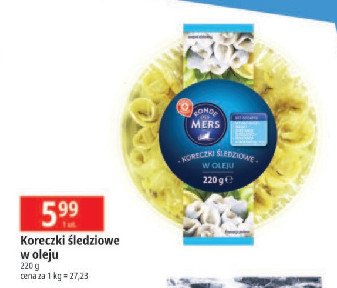 Koreczki śledziowe w oleju Wiodąca marka promocja w Leclerc