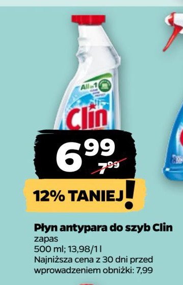 Płyn do mycia szyb original zapas Clin windows & glass promocja