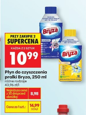 Płyn do czyszczenia pralki Bryza, 250 ml różne rodzaje promocja w Biedronka
