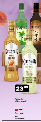 Likier Krupnik Słony Karmel promocja w Netto