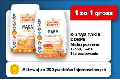 Mąka pszenna T-650 promocja w Kaufland