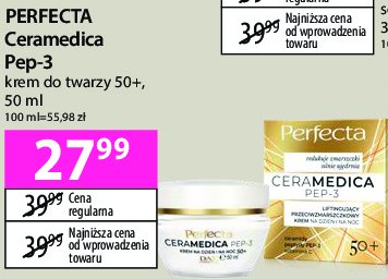 Krem do twarzy 50+ Perfecta ceramedica pep-3 promocja