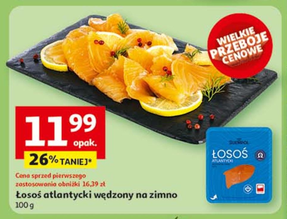 Łosoś atlantycki wędzony Suempol promocja