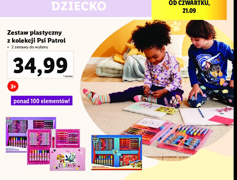 Zestaw plastyczny w walizce psi patrol promocja
