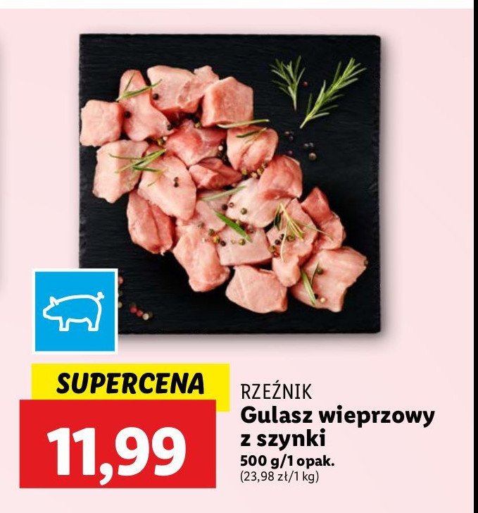 Gulasz wieprzowy z szynki Rzeźnik codzienna dostawa promocja