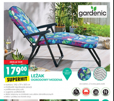 Leżak modena Gardenic yard promocja