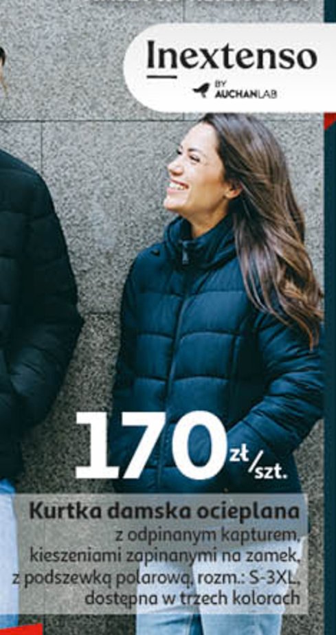 Kurtka damska kr贸tka s-3xl Auchan inextenso promocja