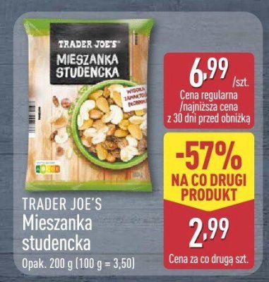 Mieszanka studencka Trader Joe's promocja w Aldi