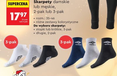 Skarpety damskie / męskie stopki 3-pak promocja w Biedronka