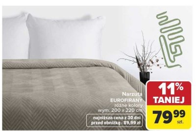 Narzuta różne kolory Eurofirany promocja w Carrefour