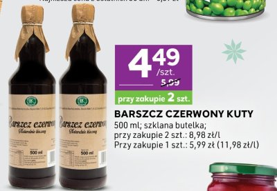 Barszcz czerwony Kuty promocja w Stokrotka