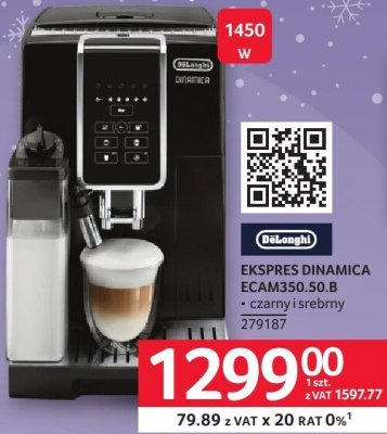 Ekspres Eletta Black DeLonghi ECAM350.50.B promocja w Selgros