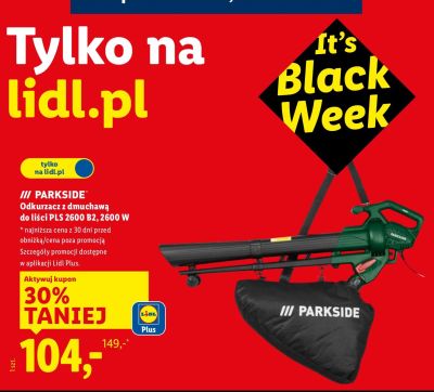 Odkurzacz dmuchawa PARKSIDE do liści PLS 2600 B2, 2600 W promocja w Lidl