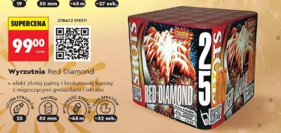 Wyrzutnia fajerwerków Red Diamond promocja w Biedronka