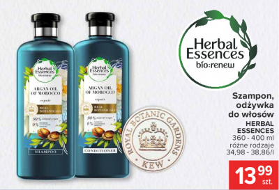 Odżywka z olejkiem arganowym Herbal essences bio:renew promocja