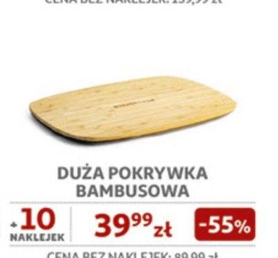 Duża pokrywka bambusowa KitchenAid promocja w Auchan