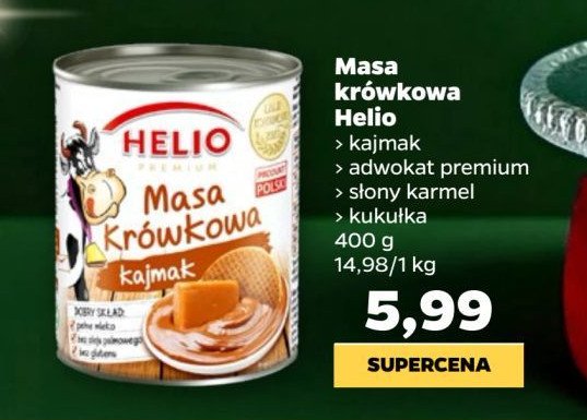 Masa krówkowa advocat Helio promocja w Netto