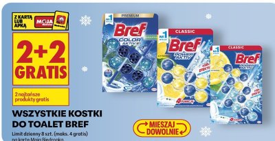Kostki do toalet Bref wszystkie rodzaje promocja w Biedronka