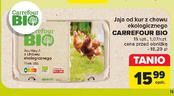 Jaja Carrefour bio promocja