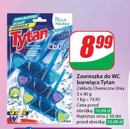 Zawieszka barwiąca wodę mix Tytan 4in1 promocja