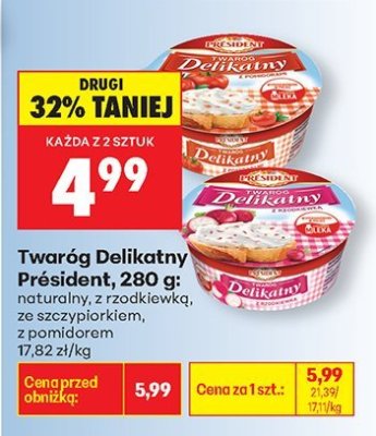 Twaróg Delikatny z rzodkiewką promocja w Biedronka