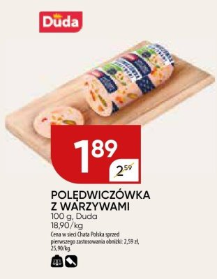 Polędwiczówka z warzywami promocja w Chata Polska