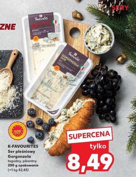 Ser gorgonzola pikantny K-classic favourites promocja w Kaufland