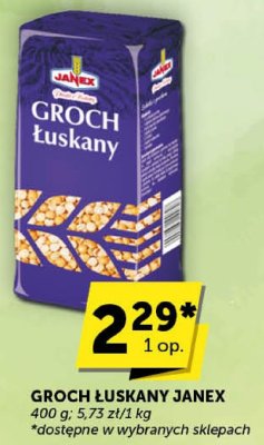 Groch łuskany Janex promocja w Groszek
