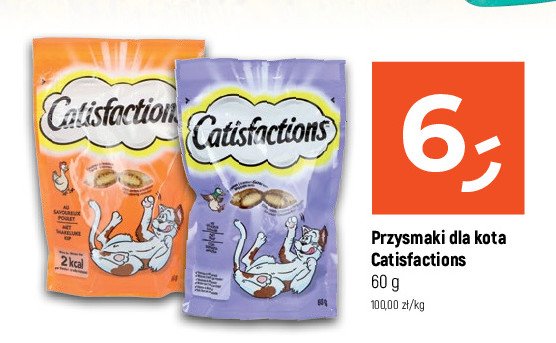 Przysmaki dla kota z kurczakiem Catisfactions promocja w Dealz