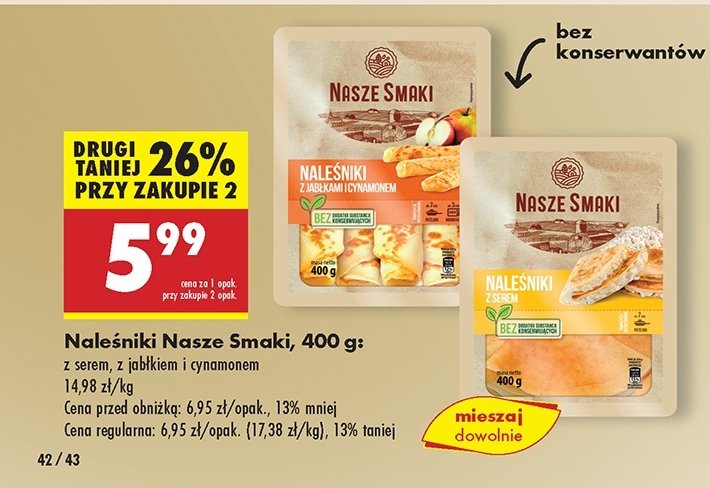 Nalesniki z jabłkami Nasze smaki promocja