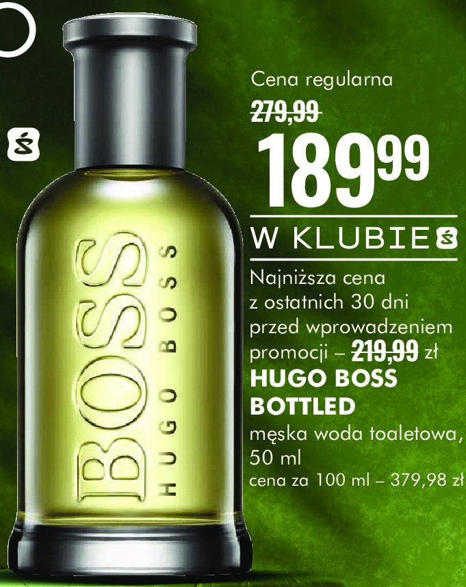 Woda toaletowa Hugo boss bottled Boss by hugo boss promocja